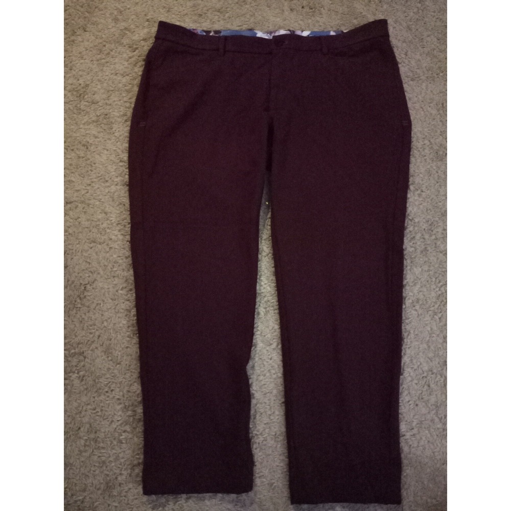 Au Noir Infinity Sophisticated Pants Slim Fit Stretch Chino Trousers Size 49x27